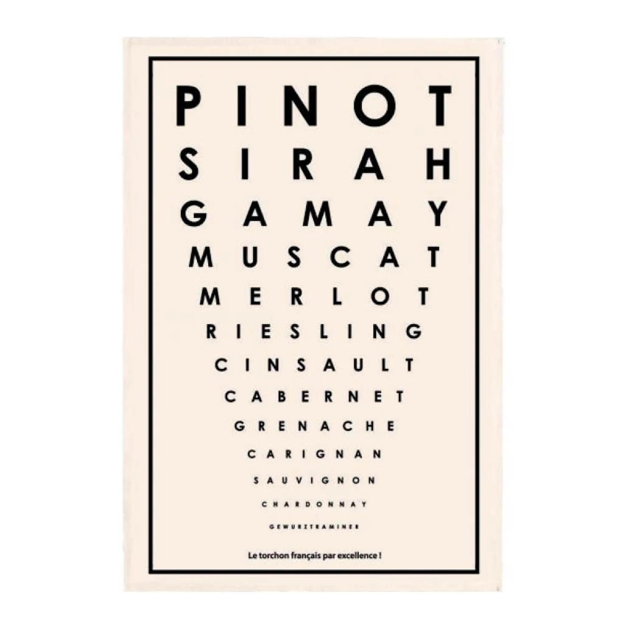 Maison Vivaraise Kökshandduk 48x72 cm Cépages Français