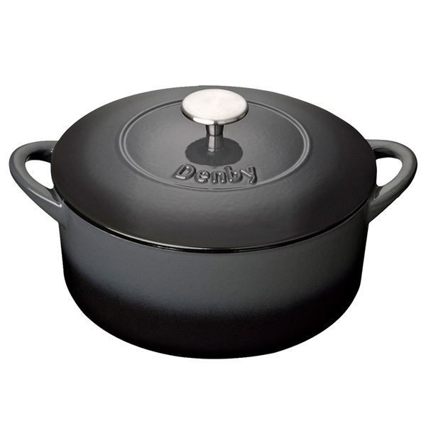 Denby Halo støpejernsgryte 24 cm svart