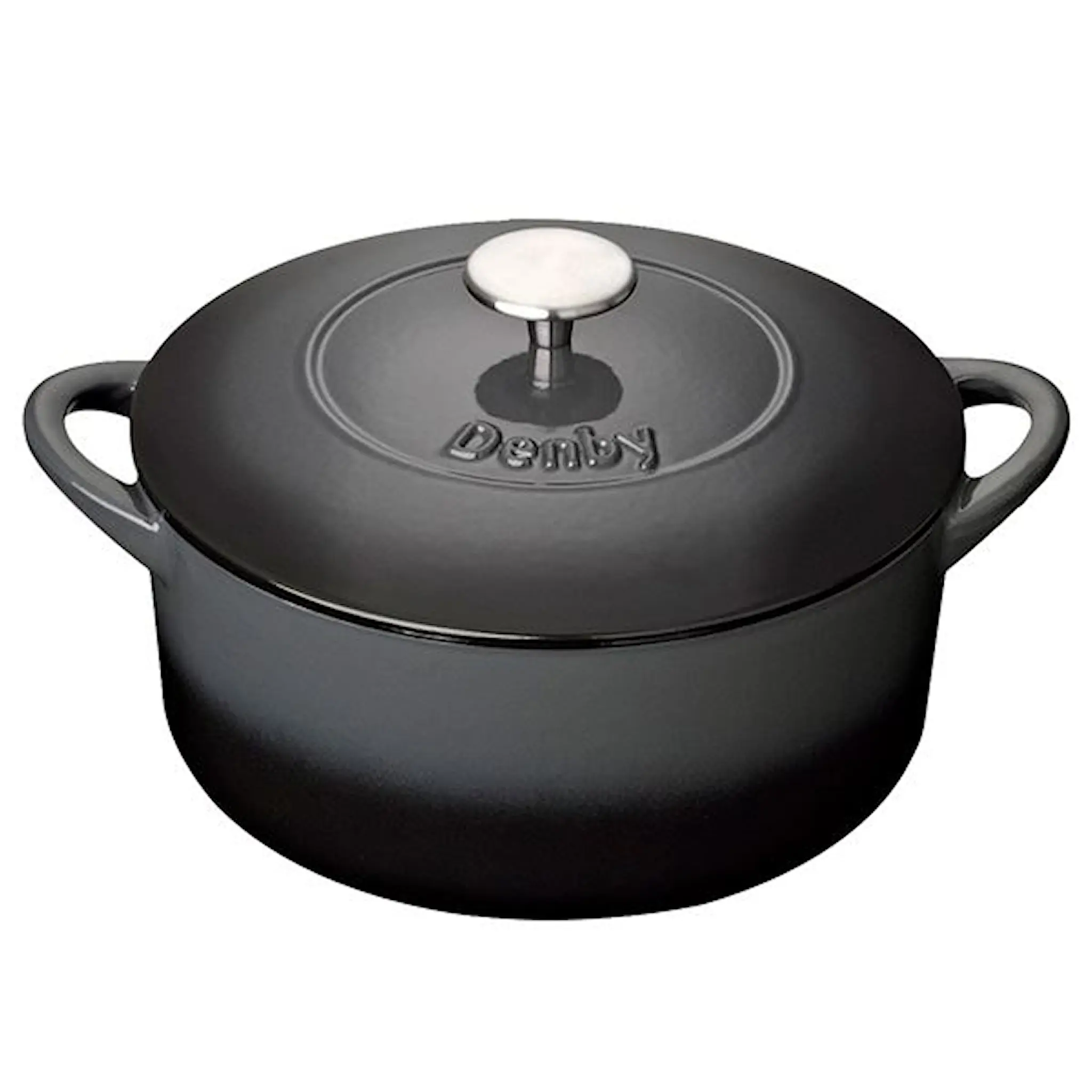 Denby Halo gjutjärnsgryta 24 cm svart