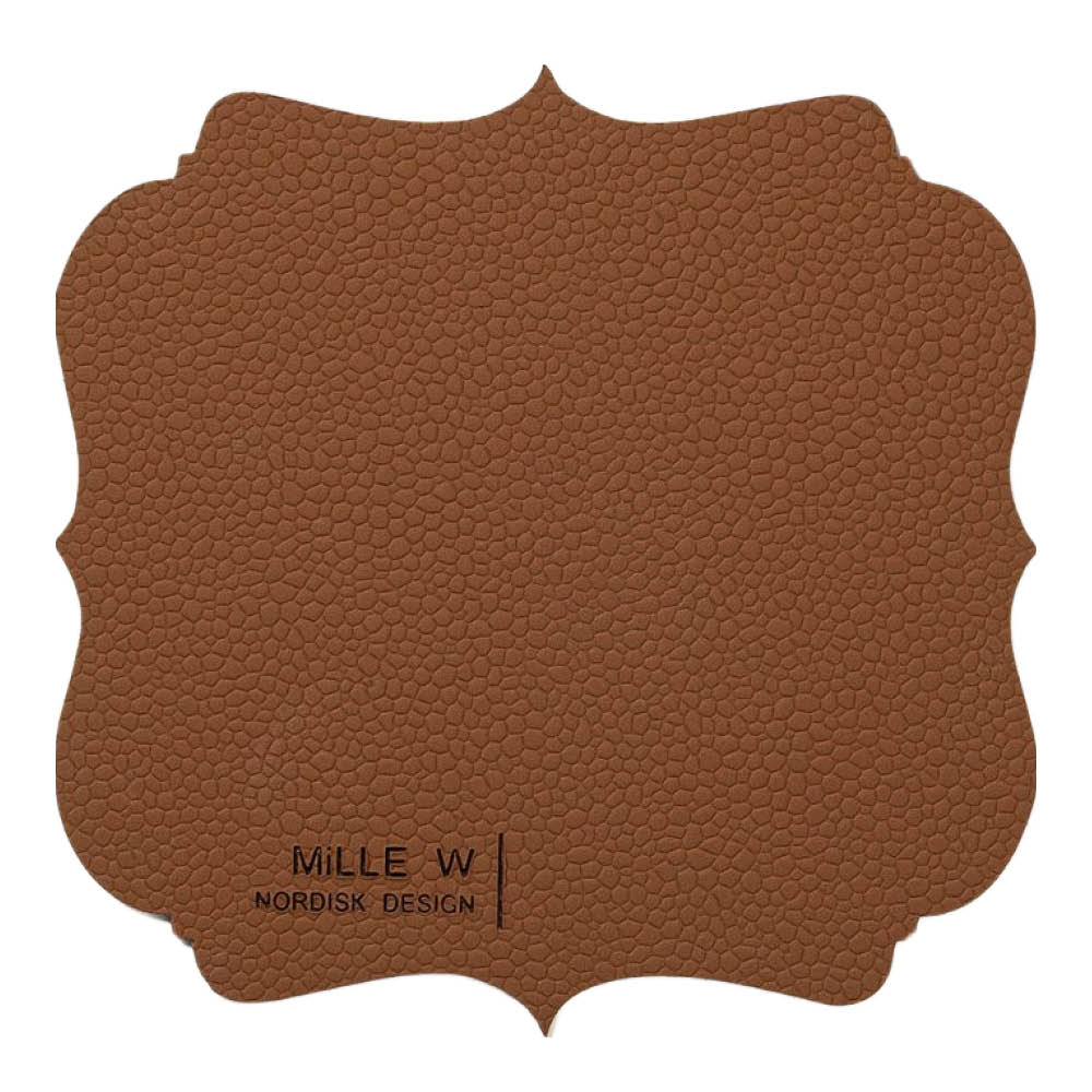MiLLE W NORDISK DESIGN - Vintage Lasinalunen 12x12 cm Ruskea