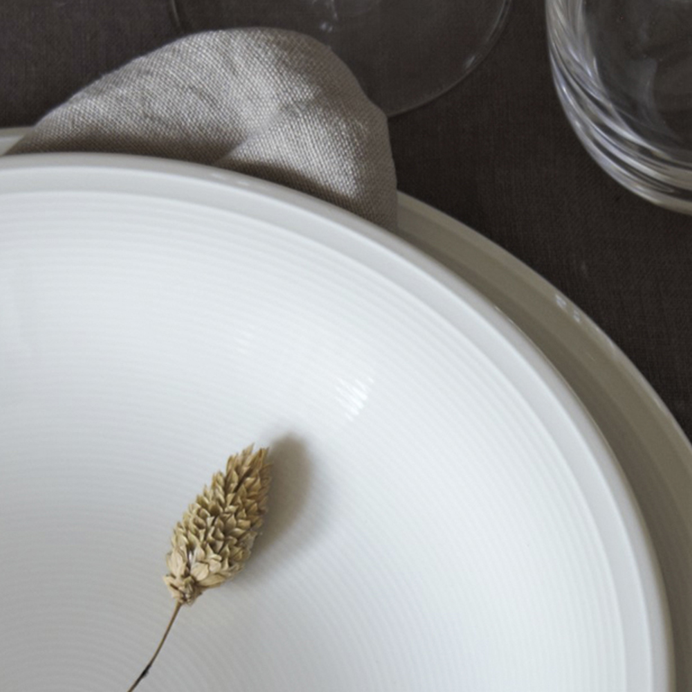 Stiernholm Rhythm Syvä lautanen 23 cm Valkoinen