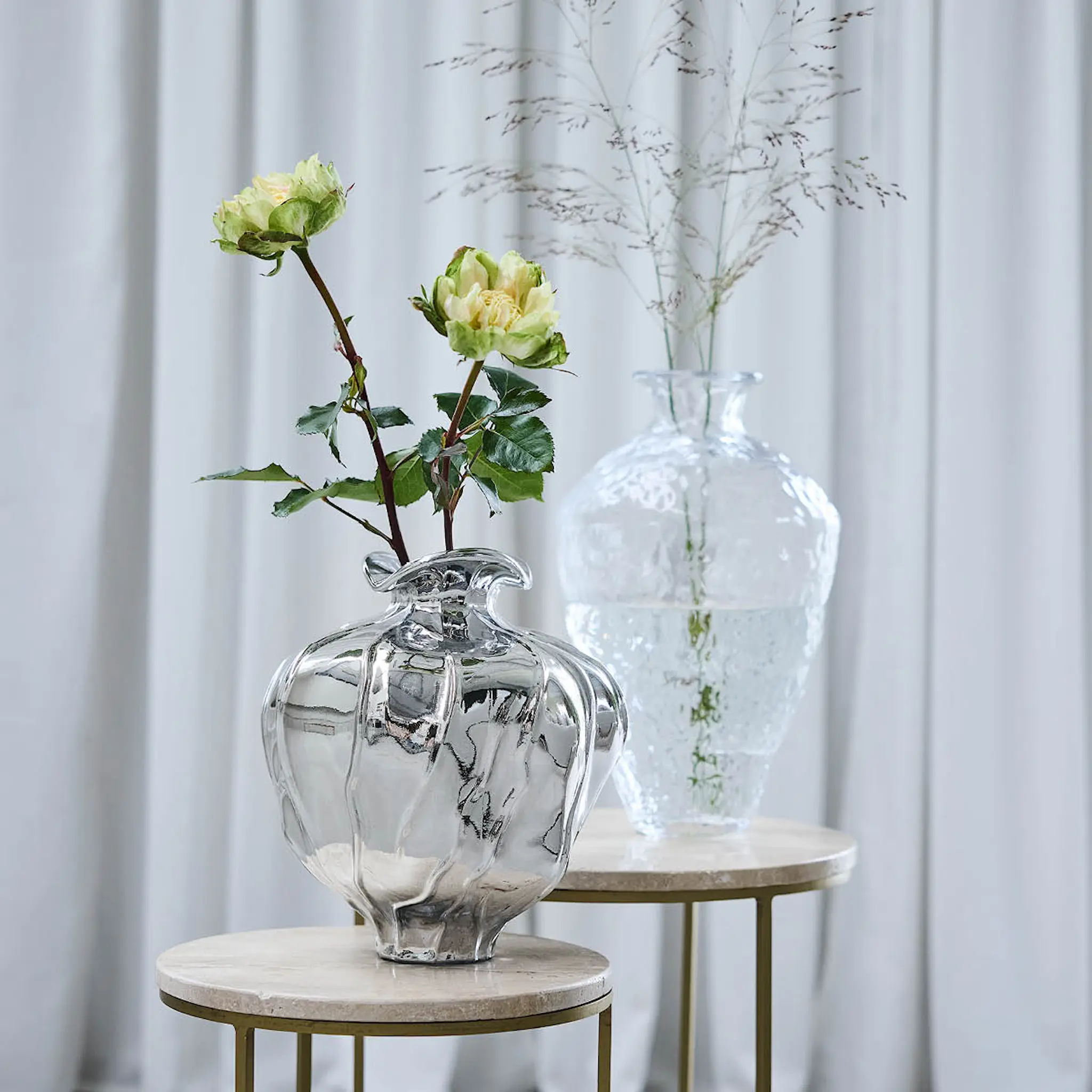 Lene Bjerre Celeste vas 25 cm silver