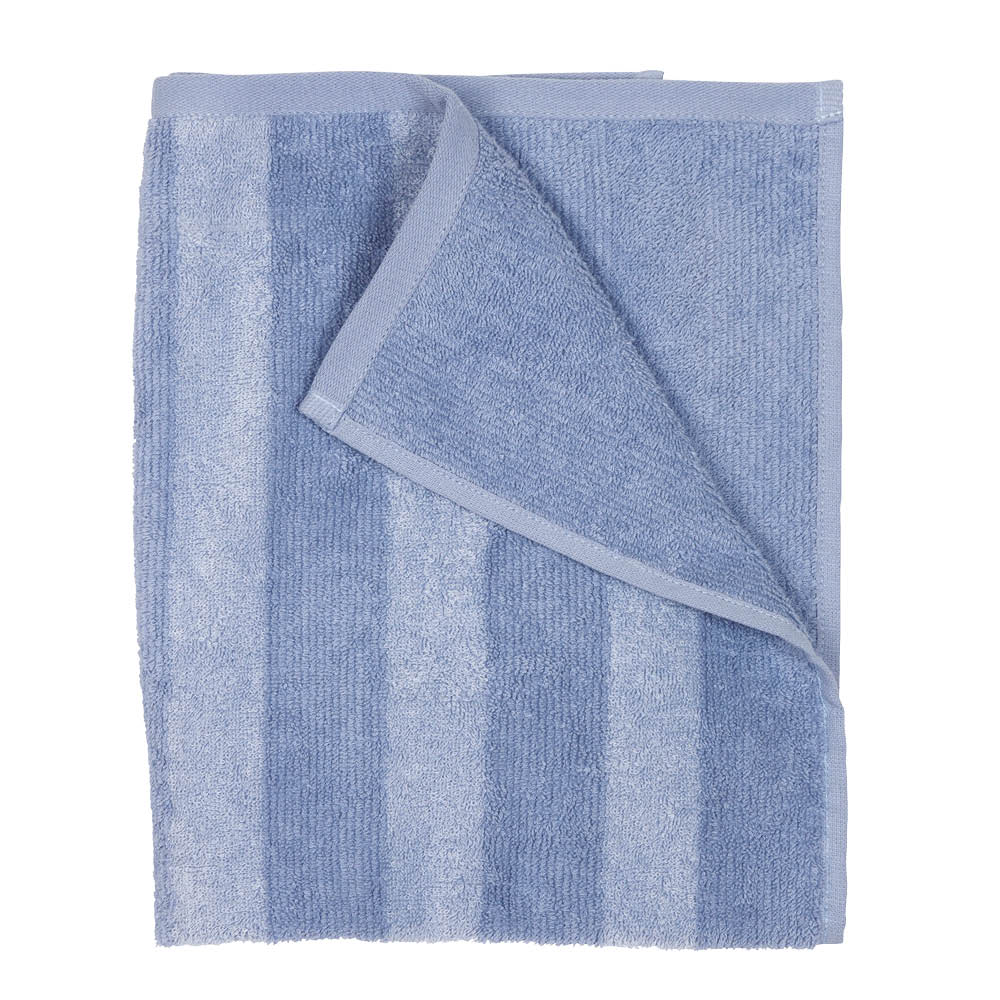 Fondaco Stripe handduk 50x70 cm ljusblå