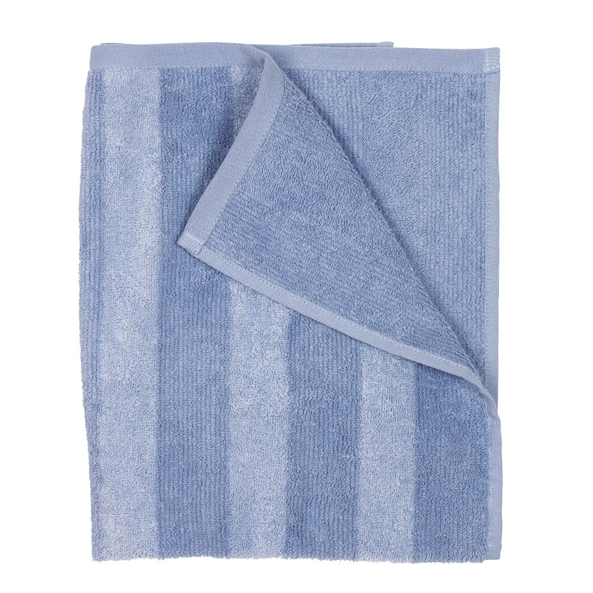 Fondaco Stripe handduk 50x70 cm ljusblå