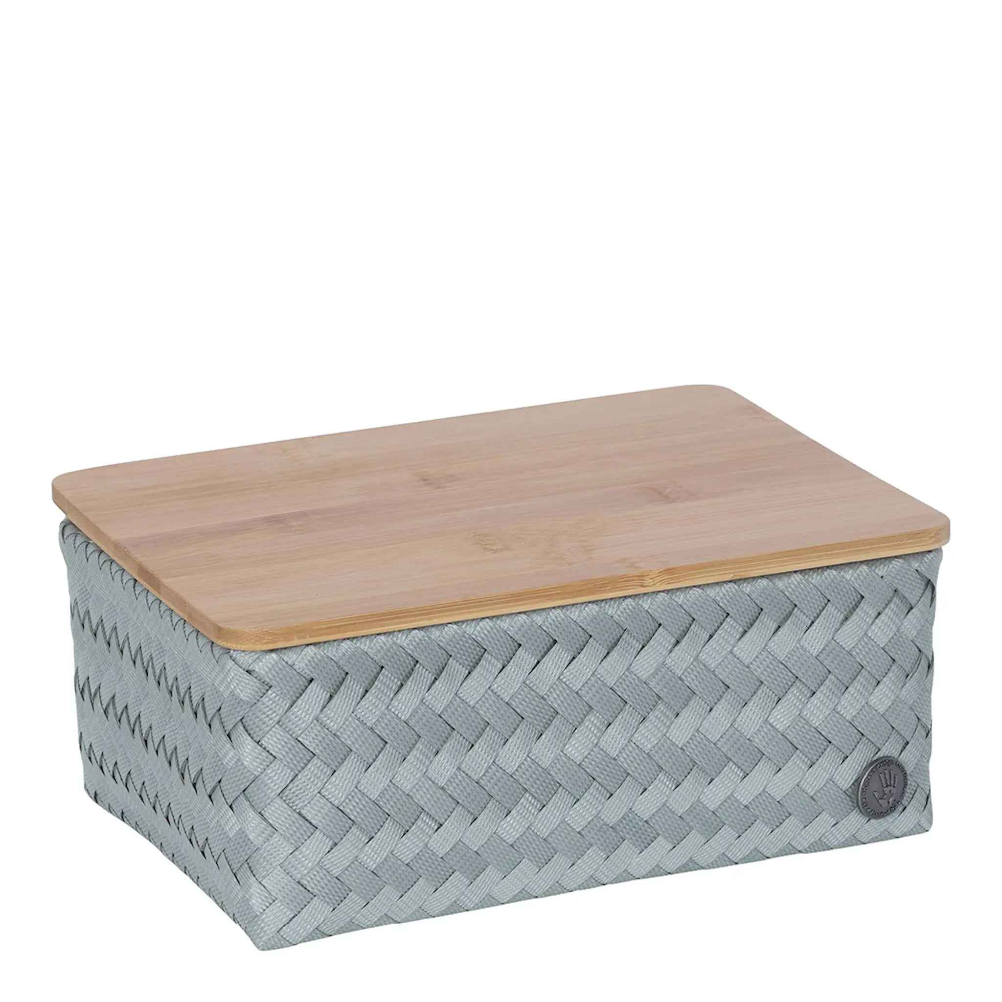 Handed By Top Fit Medium høy oppbevaringskurv m/lokk 24x18x11 cm eucalyptus