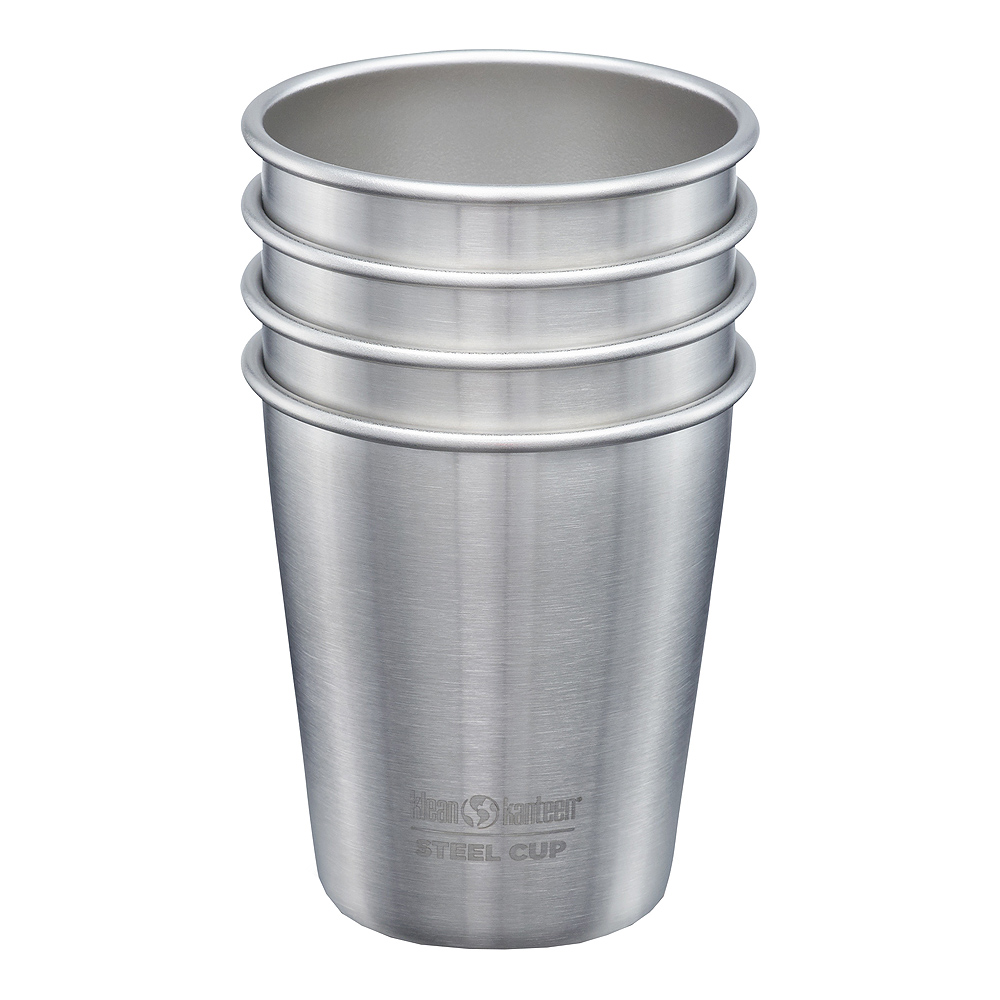Klean Kanteen - Steel Cup Muki 296 ml 4 kpl Harjattu teräs