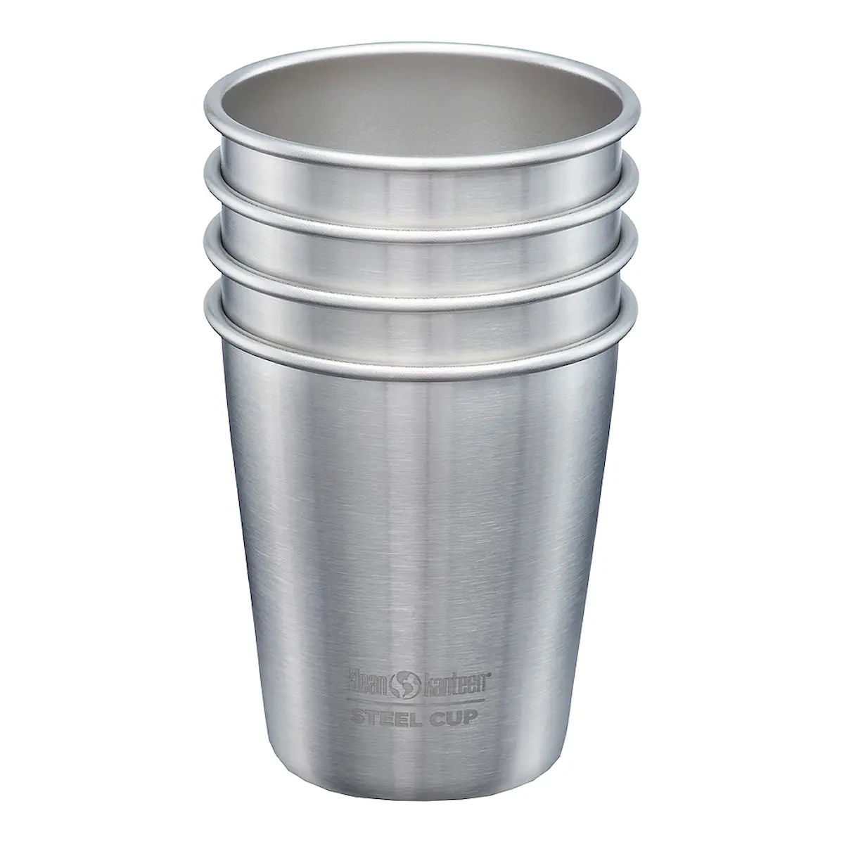Klean Kanteen Steel Cup mugg 30 cl 4-pack Borstat stål