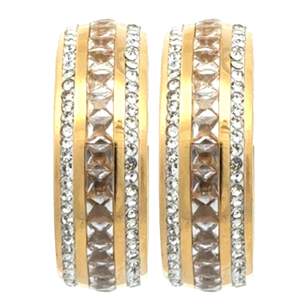 A&C Oslo AS Steel - Crystal Sparkle örhängen kristallstenar guld