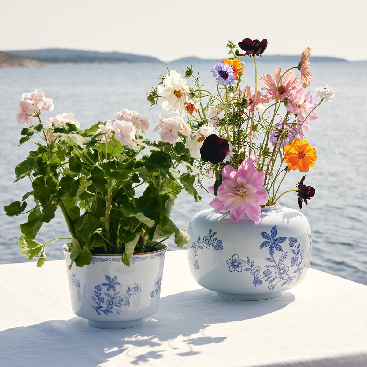 Rörstrand Ostindia Kukkaruukku 17x13 cm Sininen