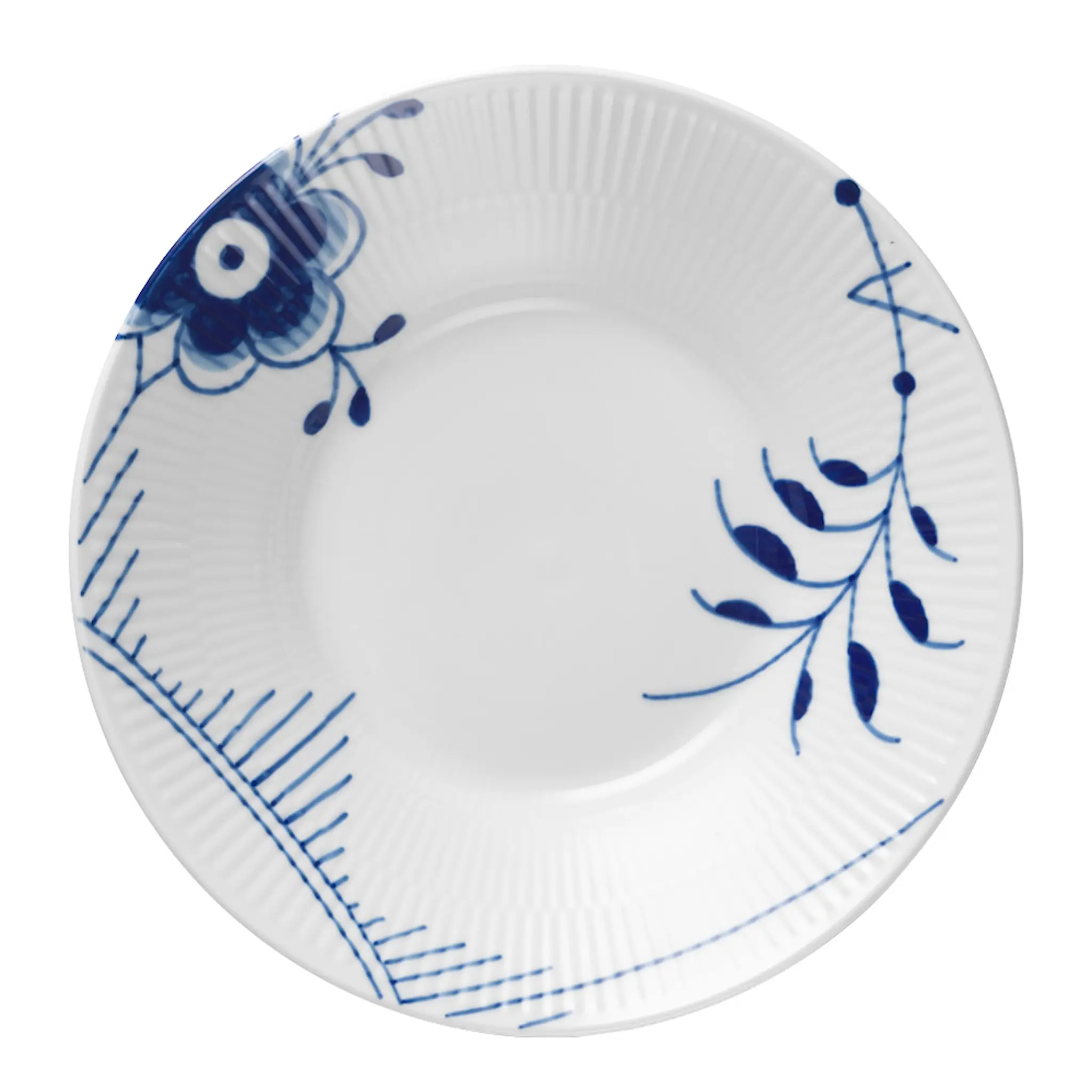 Royal Copenhagen Blue Fluted Mega Tallrik Djup 21 cm