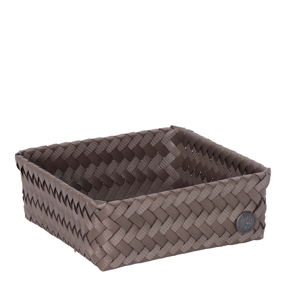 Handed By Fit Square förvaringskorg 18x18x7 cm taupe