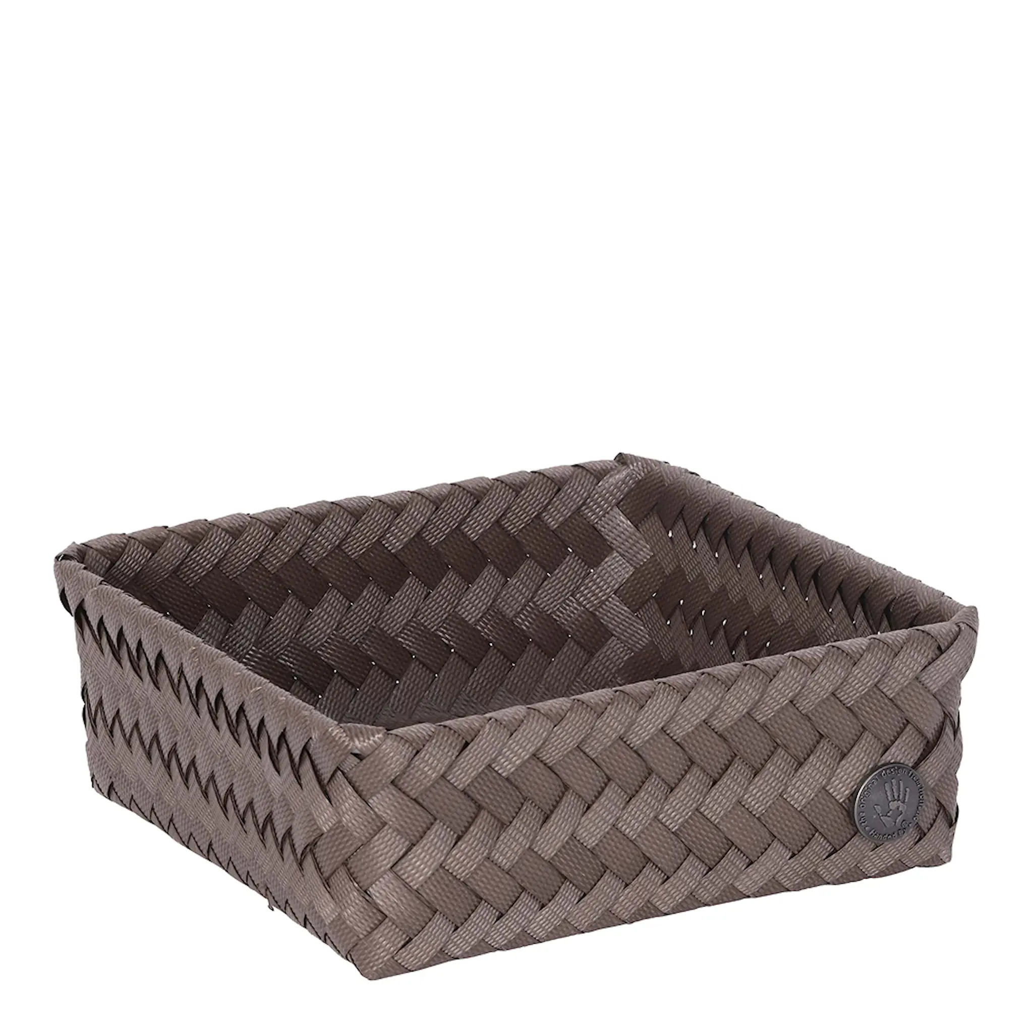 Handed By Fit Square oppbevaringskurv 18x18x7 cm taupe