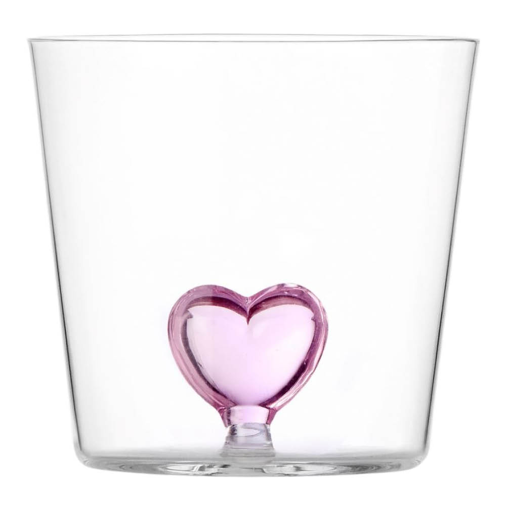 Ichendorf Milano Cuore vesilasi 35 cl sydän vaaleanpunainen