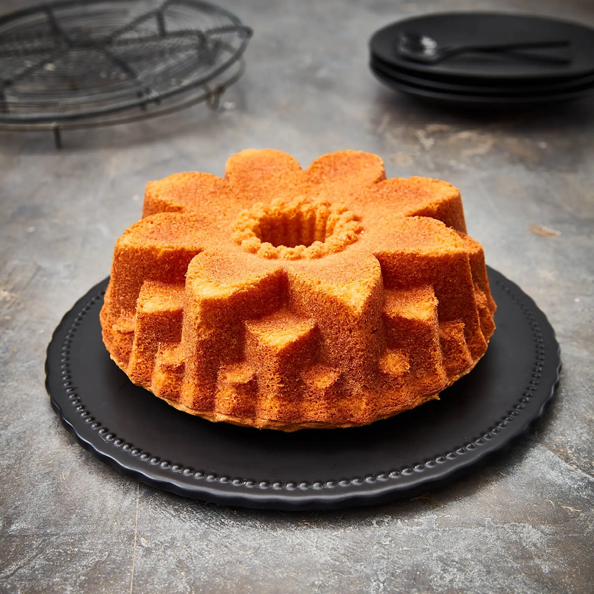 Birkmann Contoura bakeform blomst 22 cm sølv