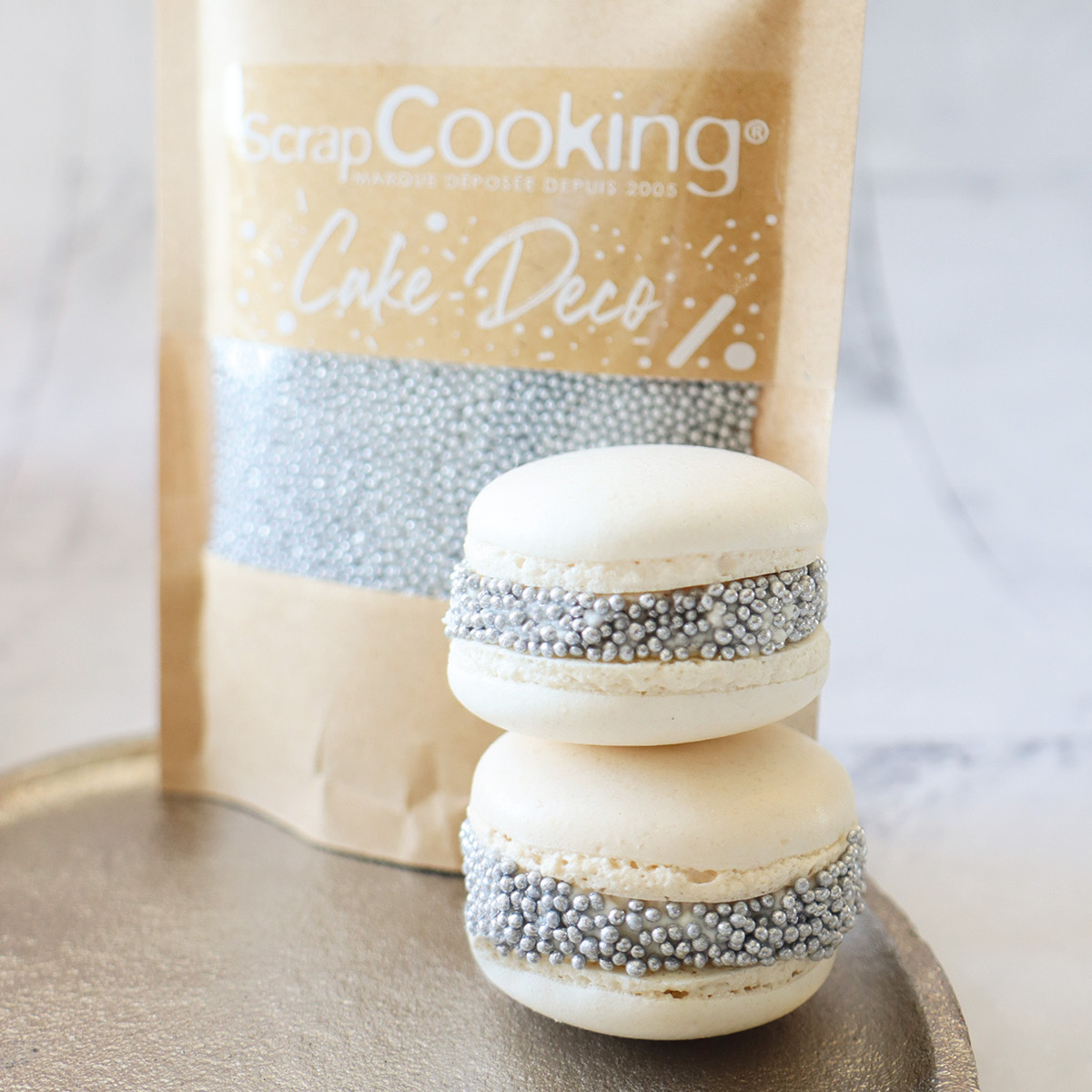 ScrapCooking Strössel minikulor 80 g silver