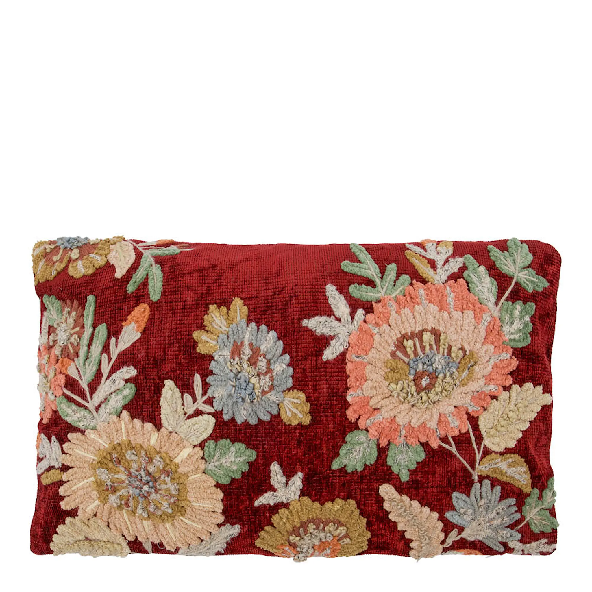 House Doctor Nica kuddfodral 50x30 cm röd/rosa