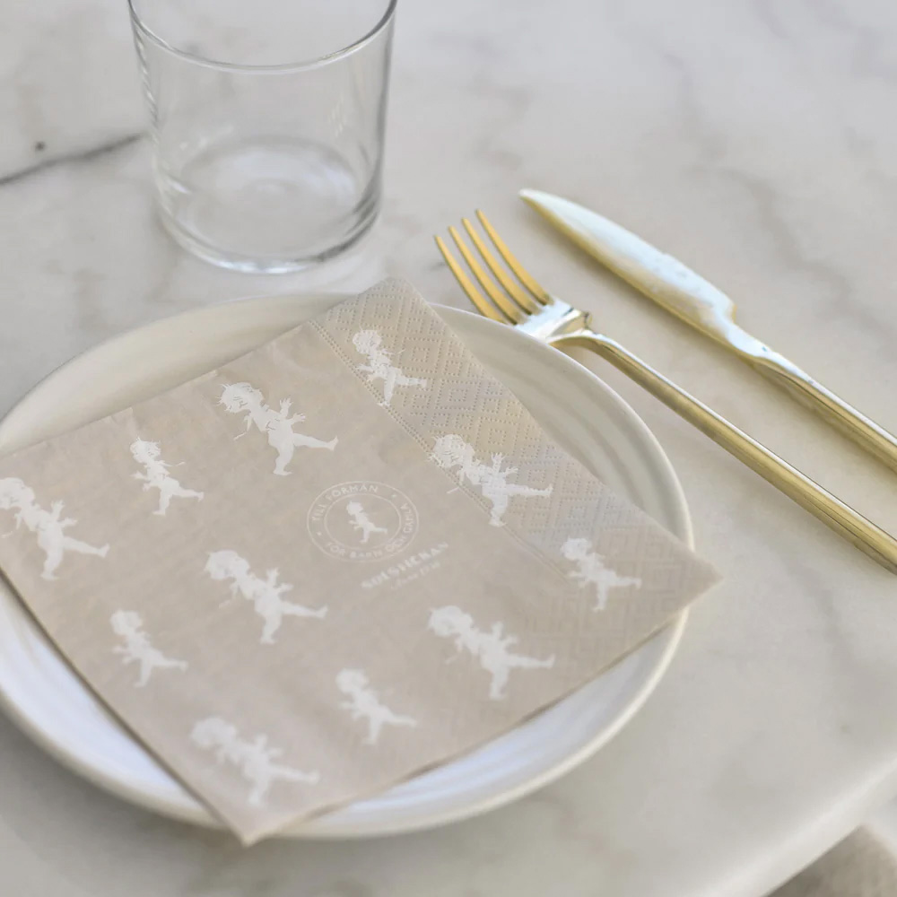 SOLSTICKAN Servett 33x33 cm 20-pack Beige