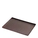 Pizzamatta för krispig botten rektangulär 40x30 cm brun