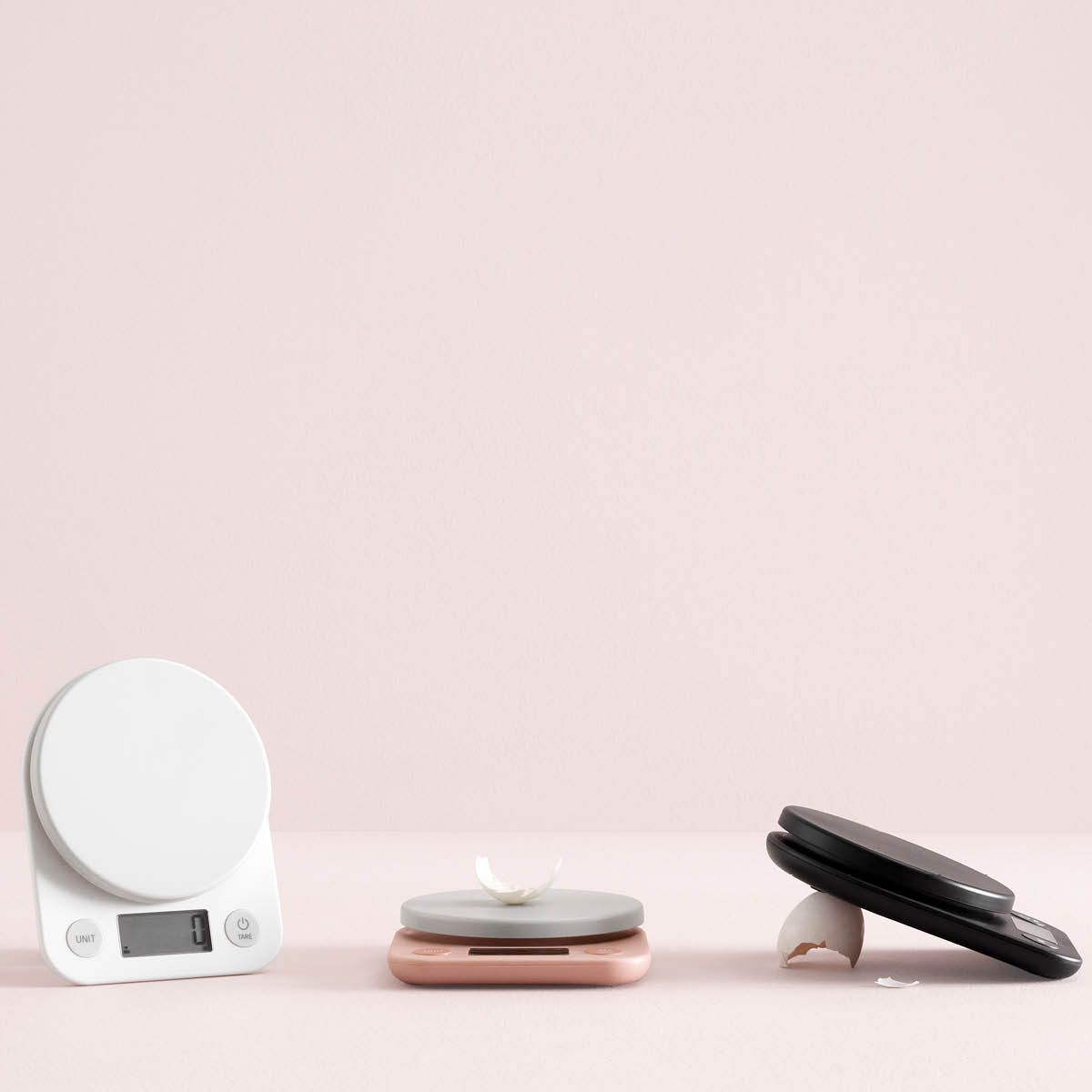 RIG-TIG FOODIE kjøkkenvekt 0,5 kg hvit