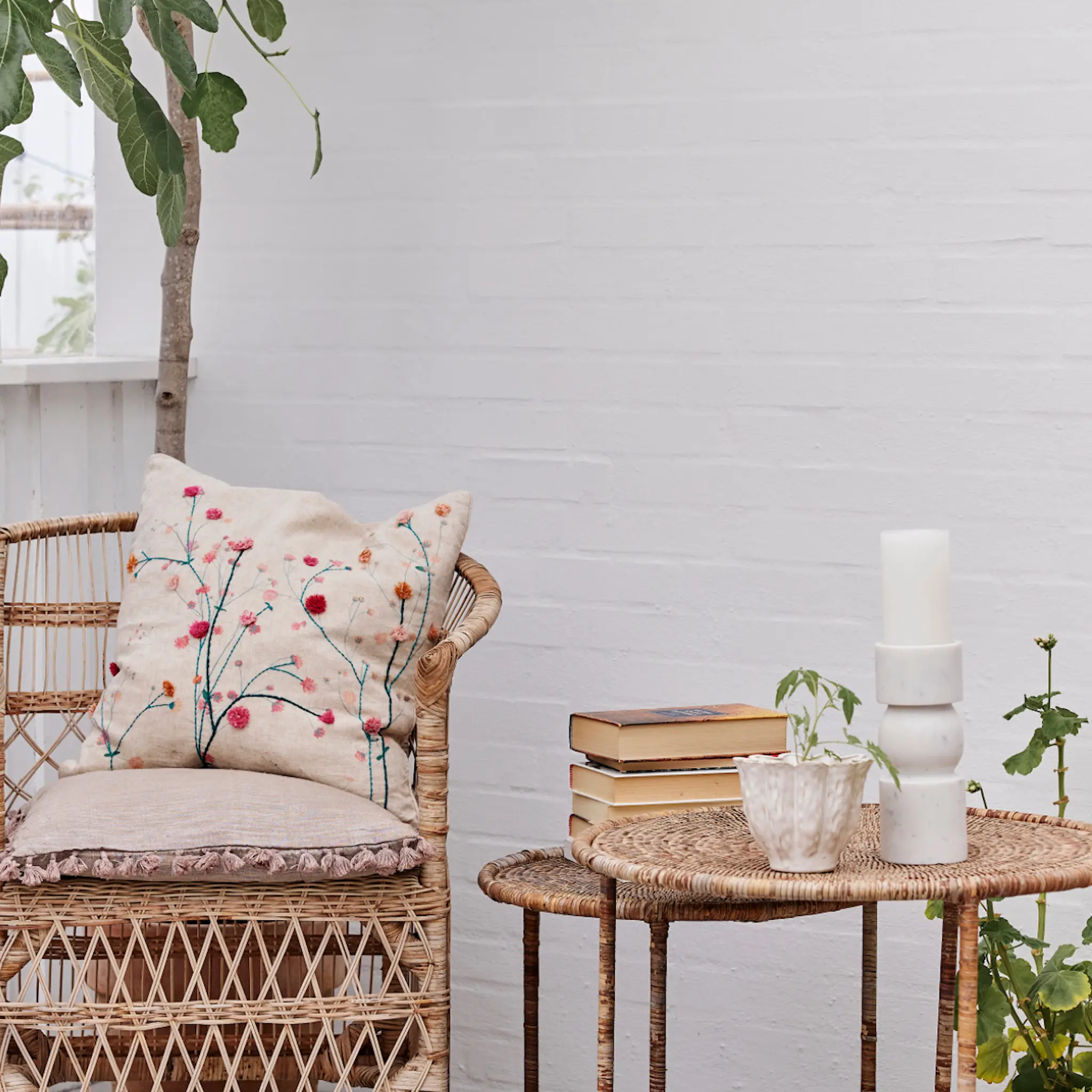 Lene Bjerre Vielle kruka 11,5x14 cm benvit