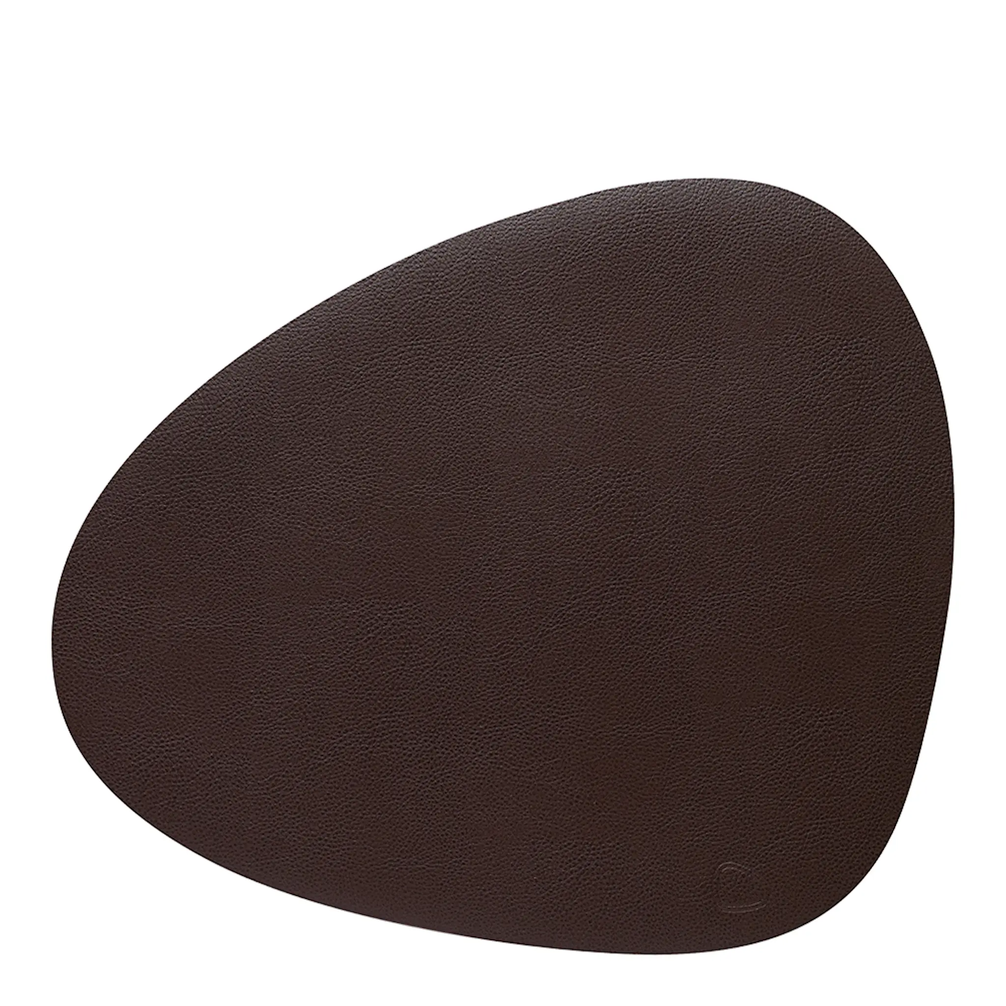 LIND DNA Leather Serene Curve Bordstablett L 37x44 cm Hazel