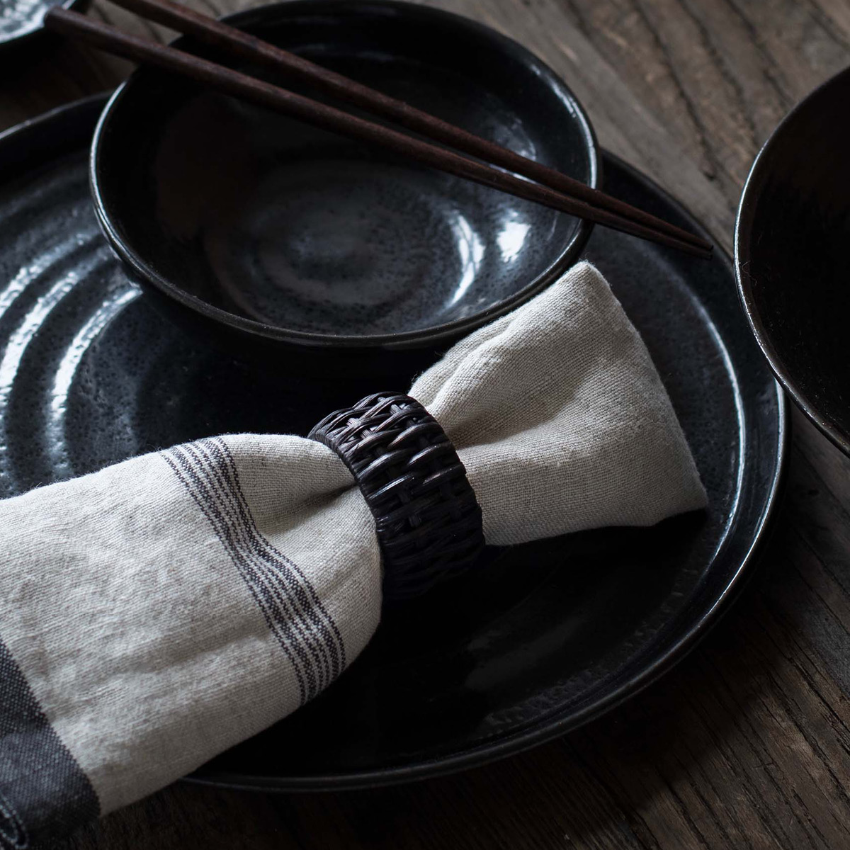 Tell Me More Thea Lautasliina 50x50 cm Denim Stripe