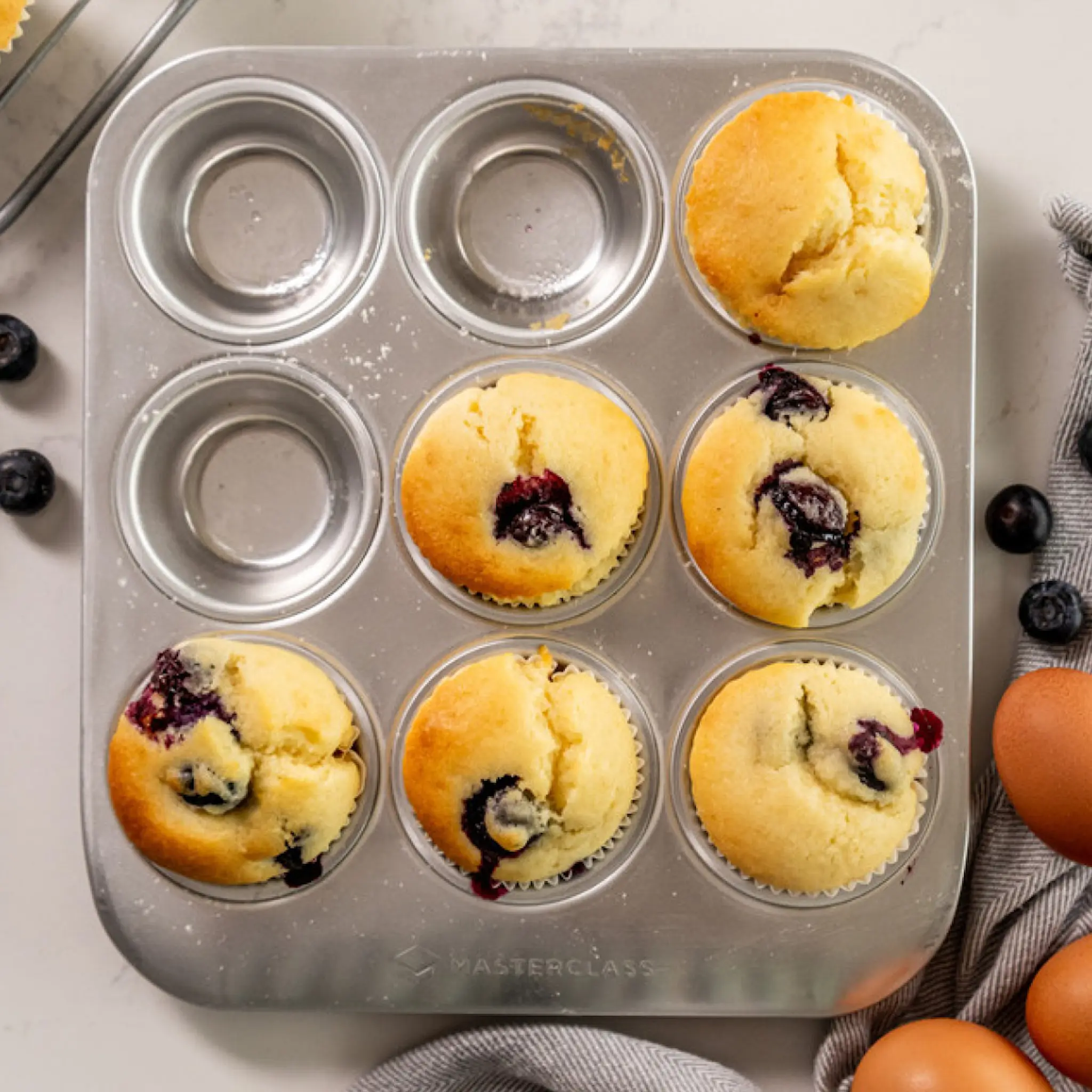 MasterClass Recycled Aluminium muffinsplåt för 9 muffins