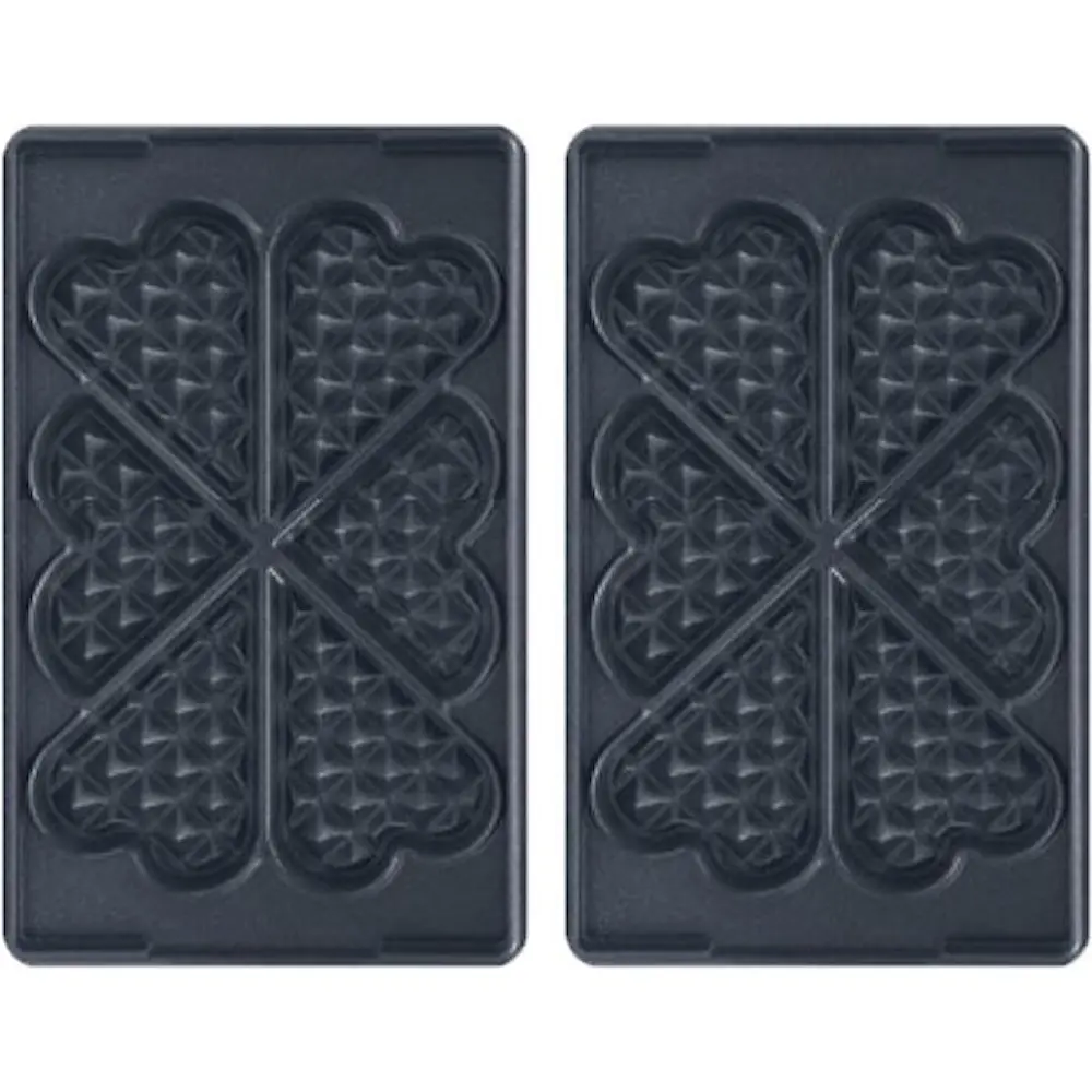 Snack toastjern plater Box 6: hjerte vaffler