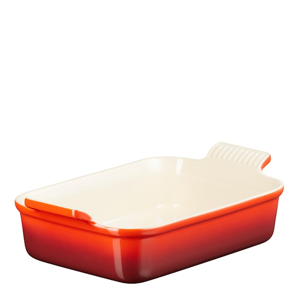 Heritage Rektangulär Form 26 cm Cerise