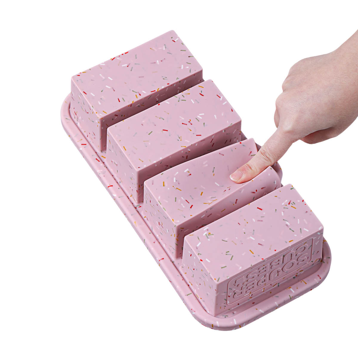 Souper Cubes 1-cup silikonform 2 stk sprinkles edition