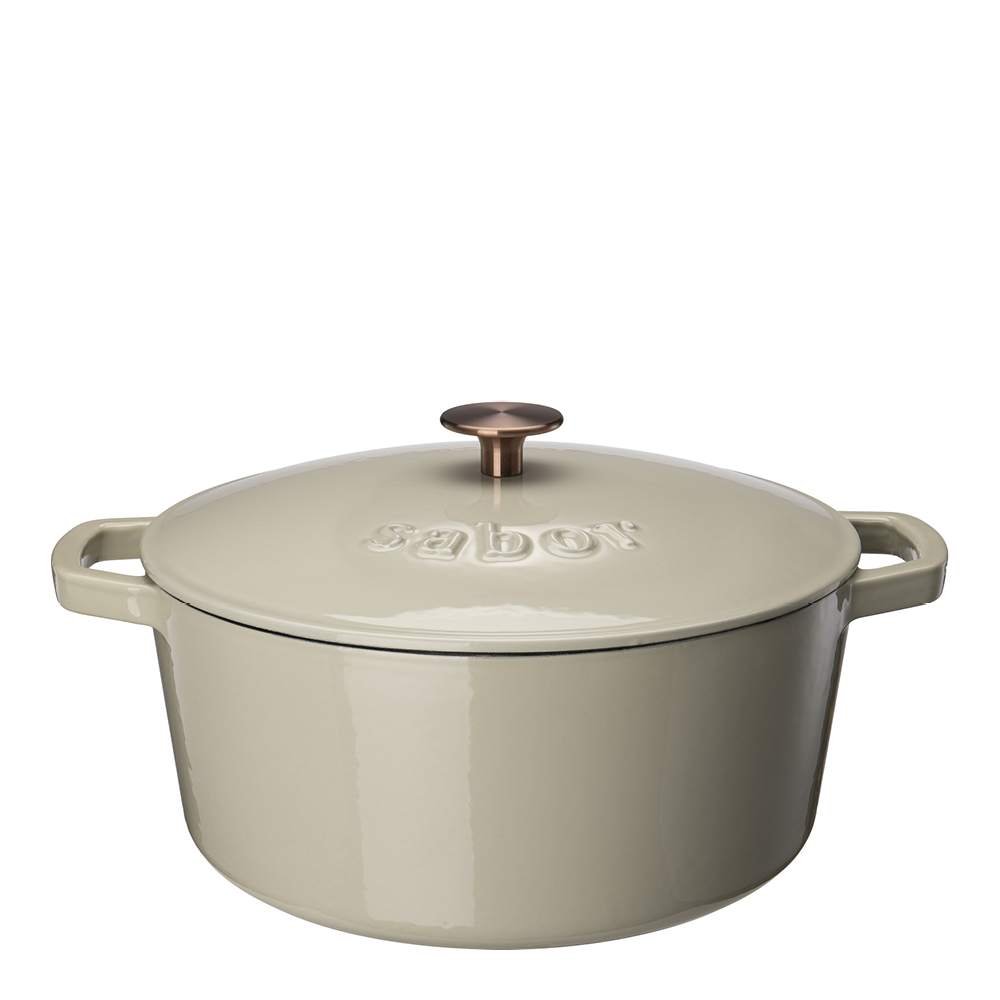 Sabor Gjutjärnsgryta 6,7 L varmgrå