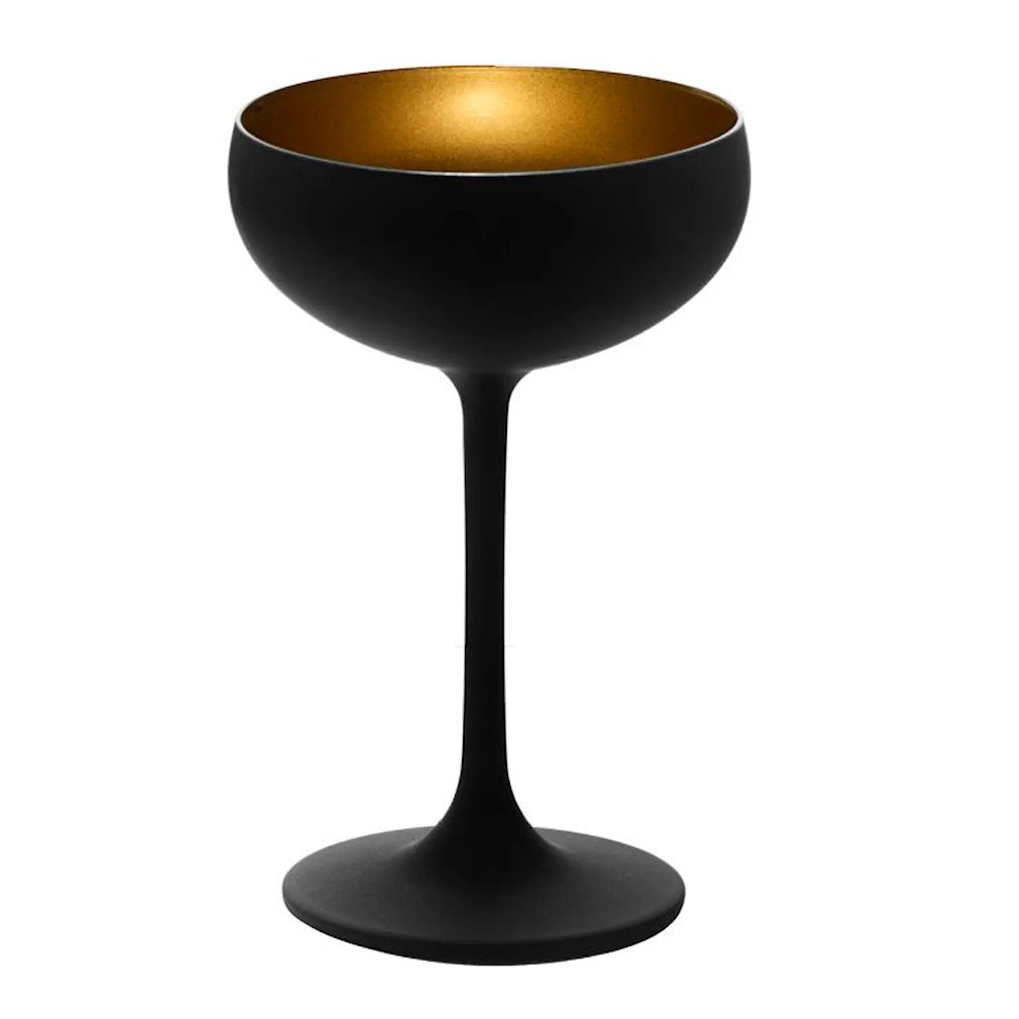 Stölzle Elements champagnekupa 23 cl svart/guld