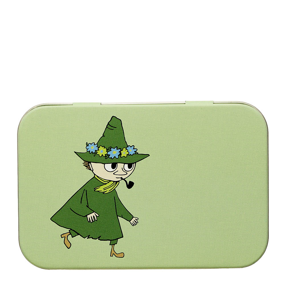 Muurla Muumi Peltipurkki Nuuskamuikkunen 10x6,5 cm Vihreä