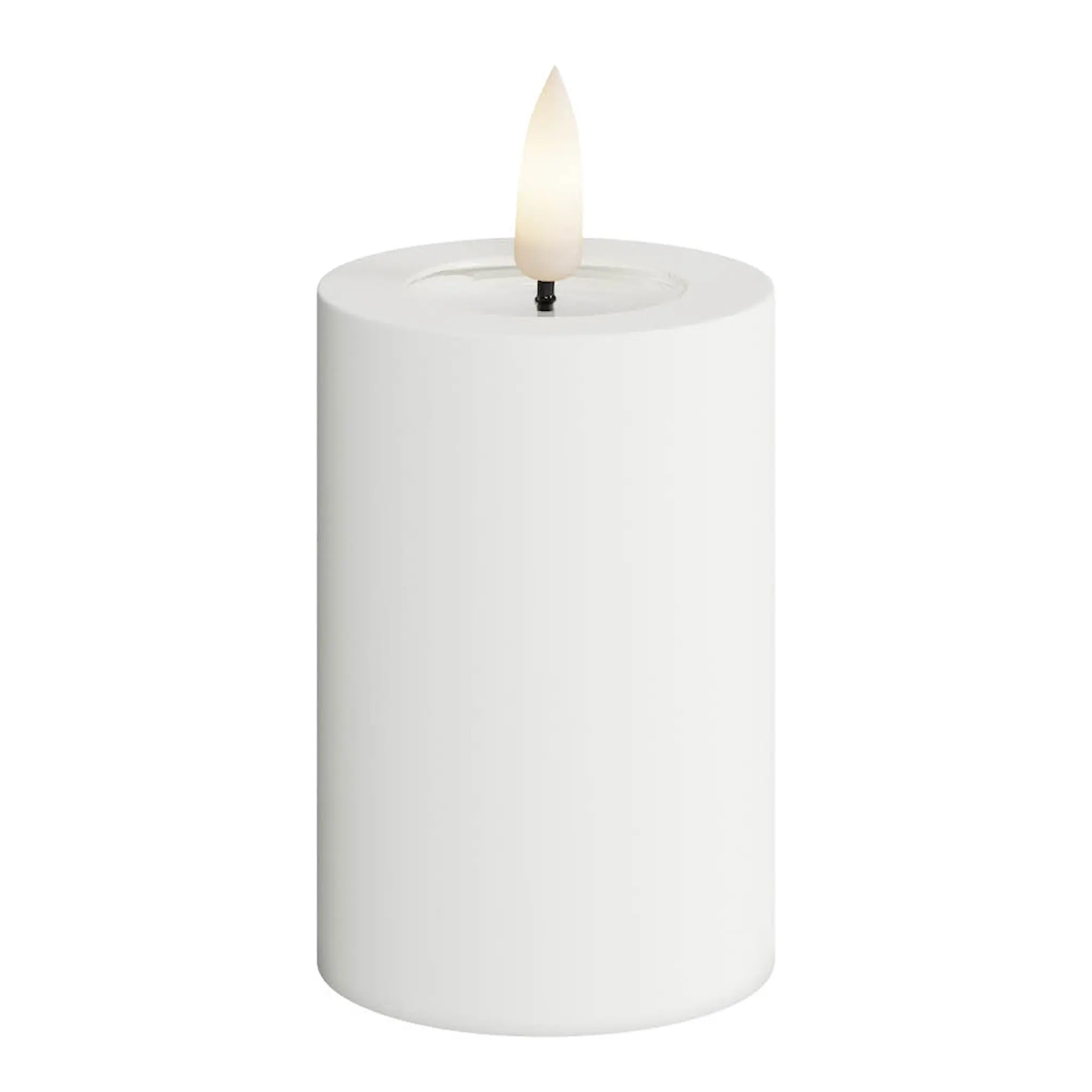 DeluxeHomeart LED utomhus blockljus 5 x 7,5 cm vit