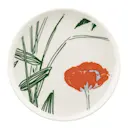 Puutarhakutsut assiett 13,5 cm vit/grön/orange