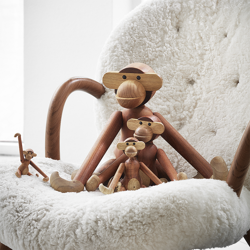 Kay Bojesen Denmark Puinen Apina 28 cm Tiikki