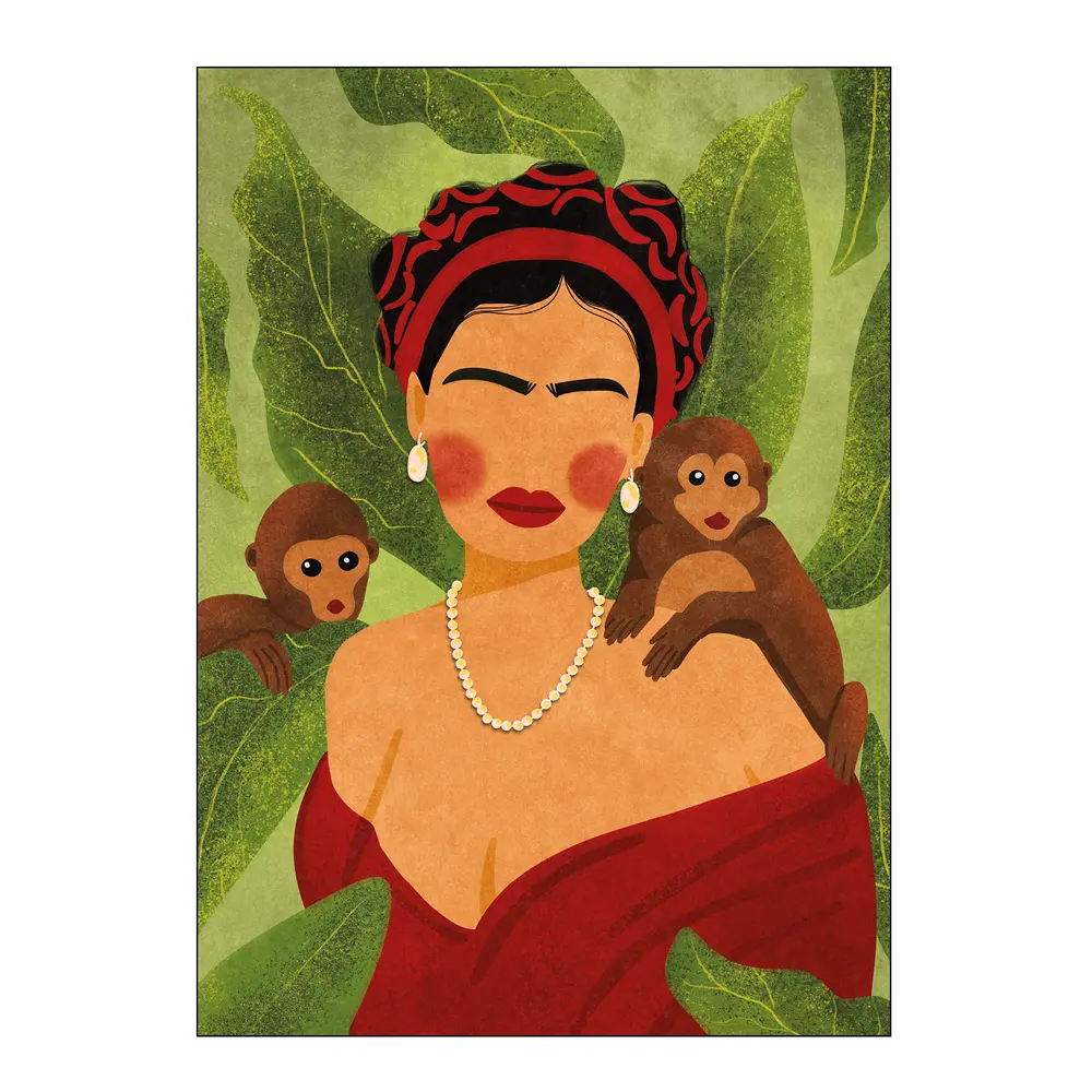 Raissa Oltmanns Juliste 30x40 cm Frida and monkeys