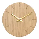 Light Oak bordsur 12 cm ljus ek med guldvisare