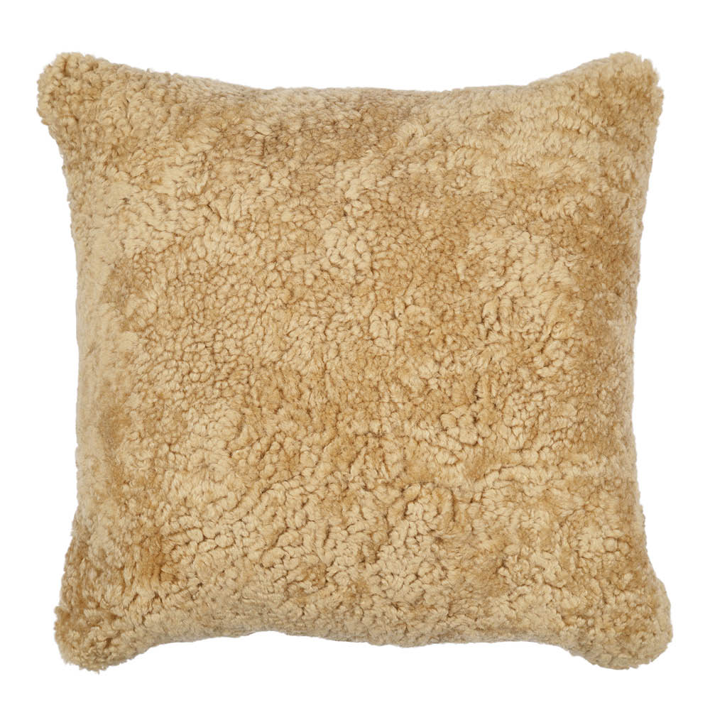 Natures Collection Pute new zealand saueskinn kort ull 40x40 cm honey