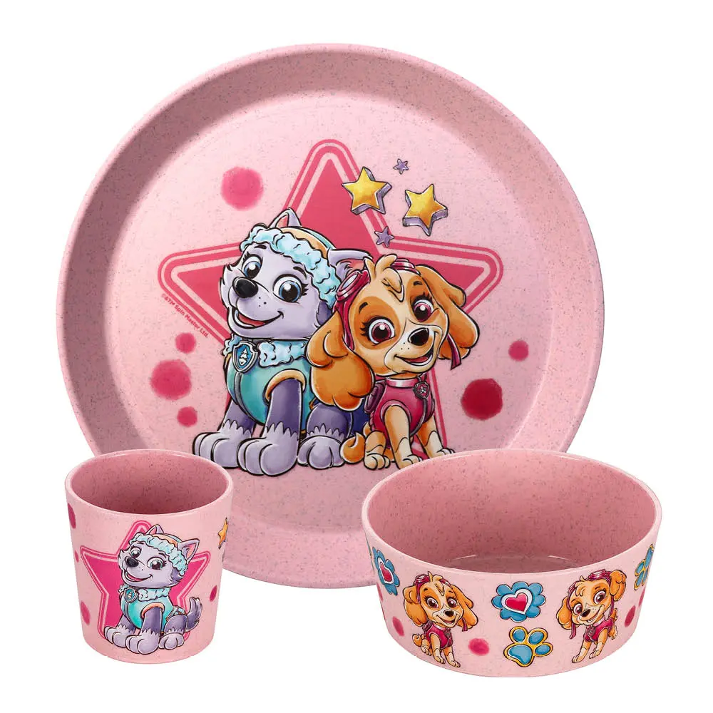 Connect barneservis 3 deler rosa Paw Patrol