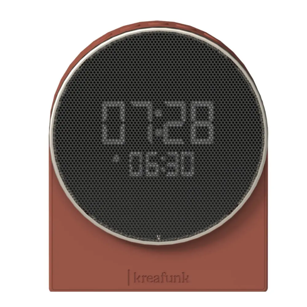 Ivy vekkerklokke med Wake-up light og Bluetooth 9x4,6x11 cm terrakotta