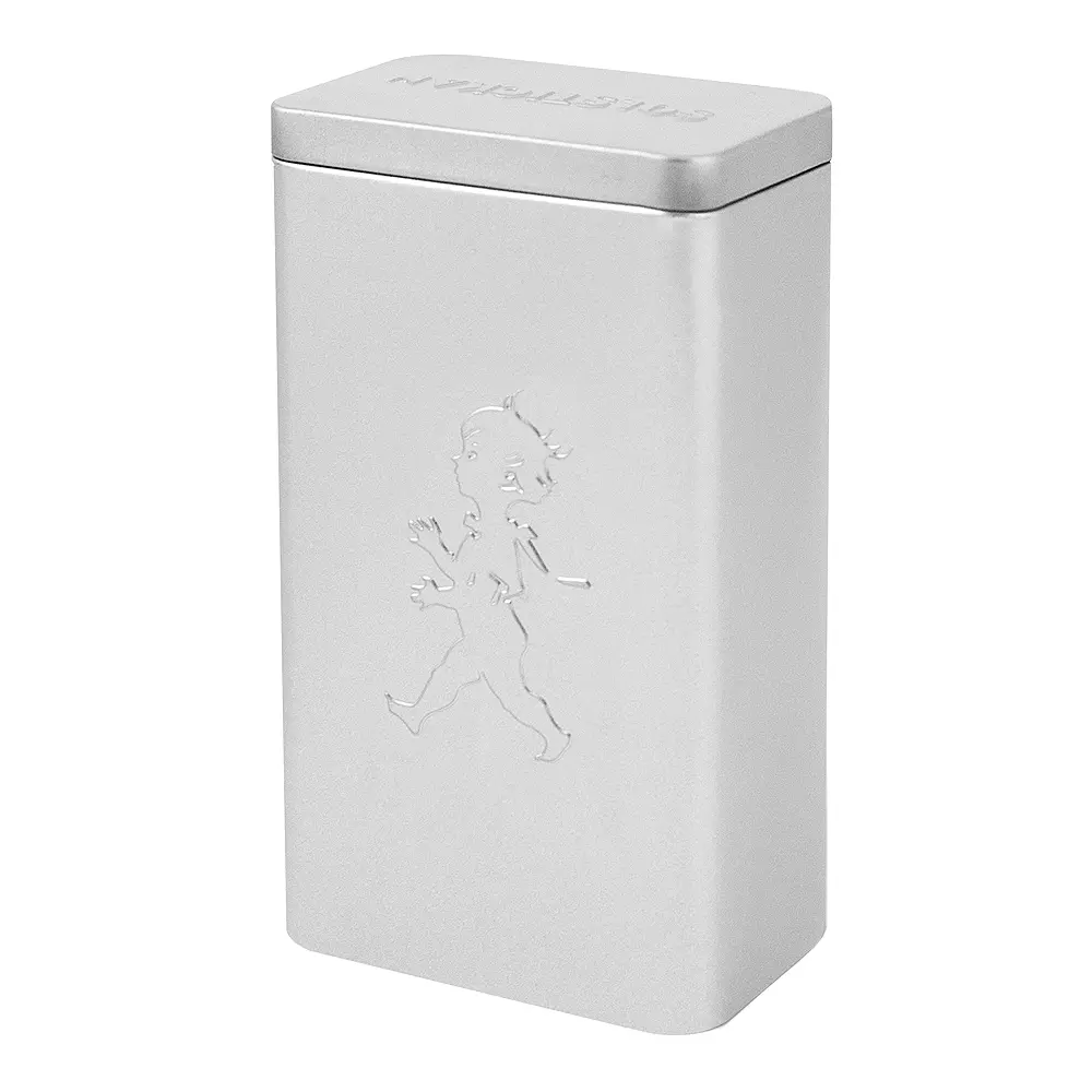 Peltinen Kahvipurkki Hopea