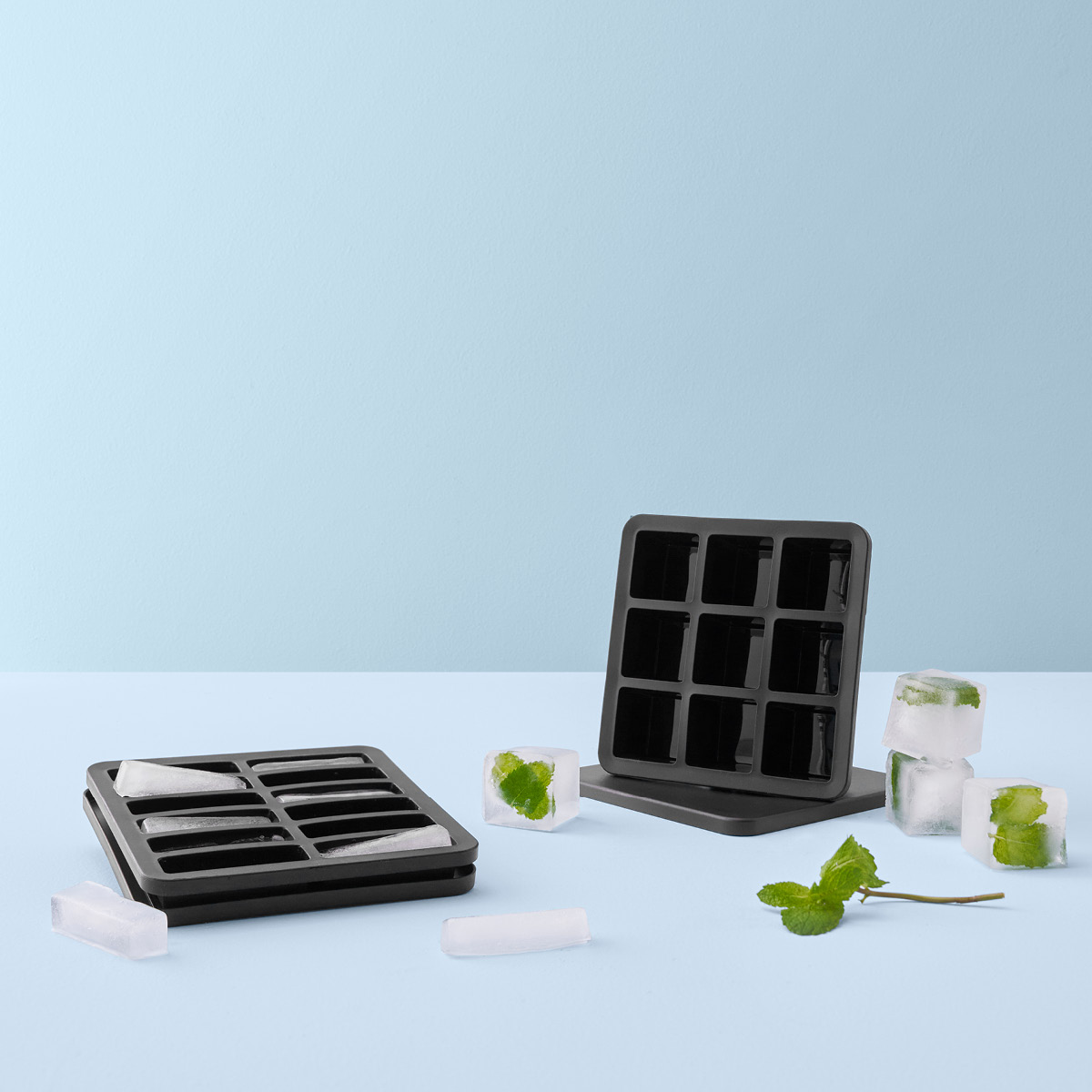 RIG-TIG FREEZE-IT isform med lock 2,5 cm silikon svart