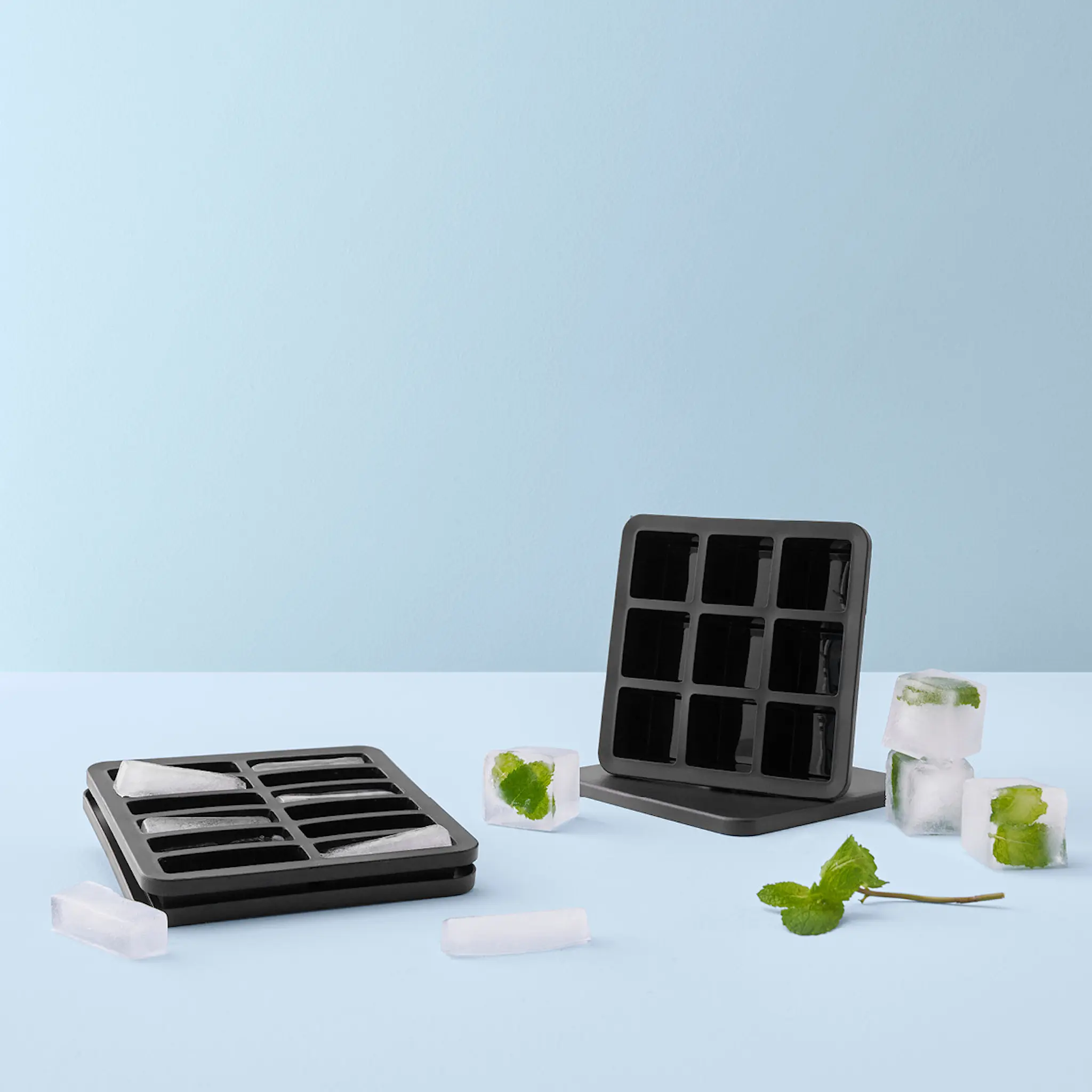 RIG-TIG FREEZE-IT isform med lock 2,5 cm silikon svart