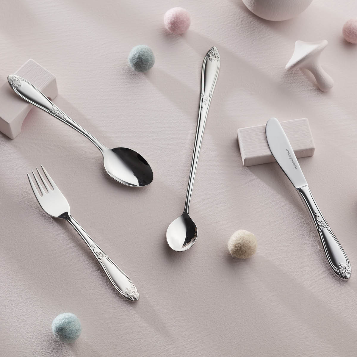 Hardanger bestikk Nina barnebestikk 4 deler