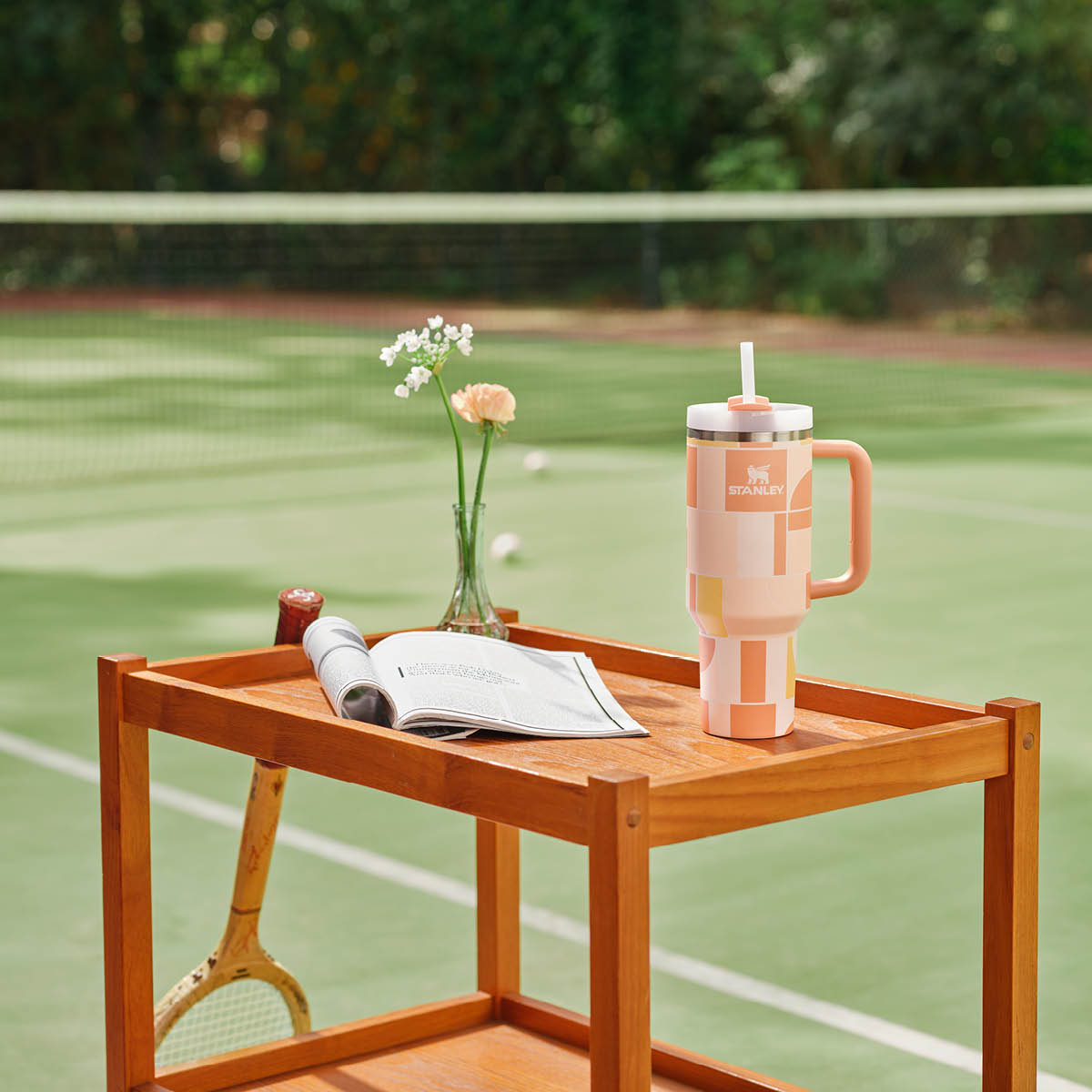 Stanley Stanley Quencher Tumbler 1,18 L apricot court geo