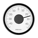 Utomhustermometer För Fönster 8,5 cm Svart