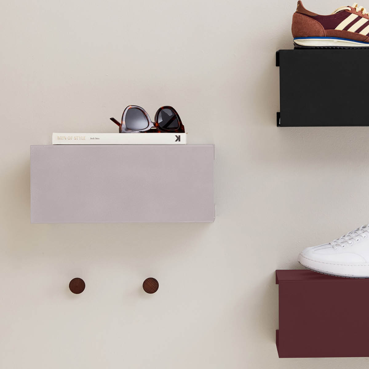 ReCollector BoxShelf hylla 35x25x15 cm Stone Silver