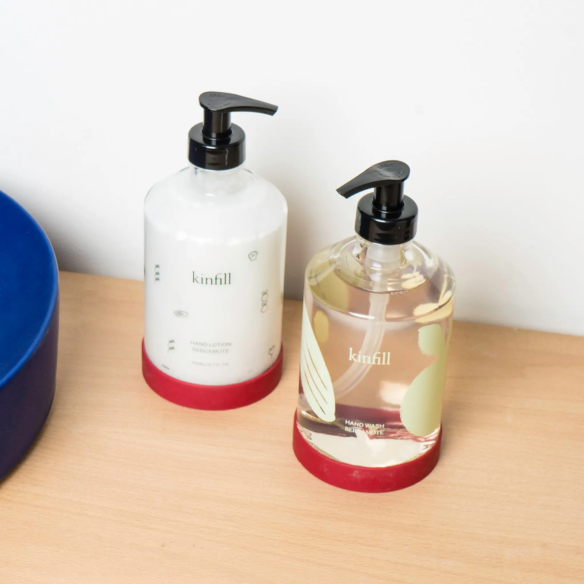 Kinfill Handkräm med glasdispenser 375 ml bergamote