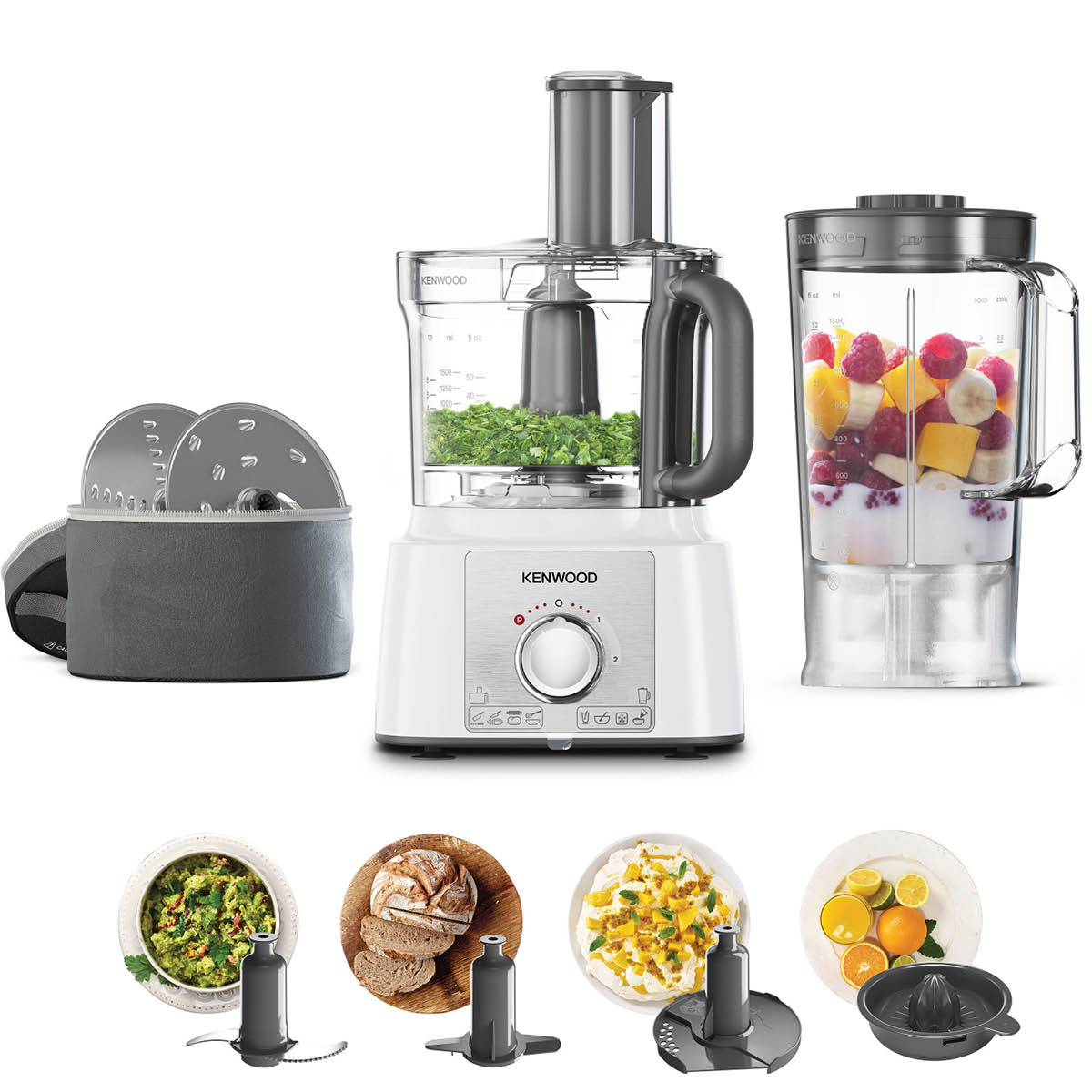 Kenwood Multipro Express foodprocessor FDP65.450.WH hvit